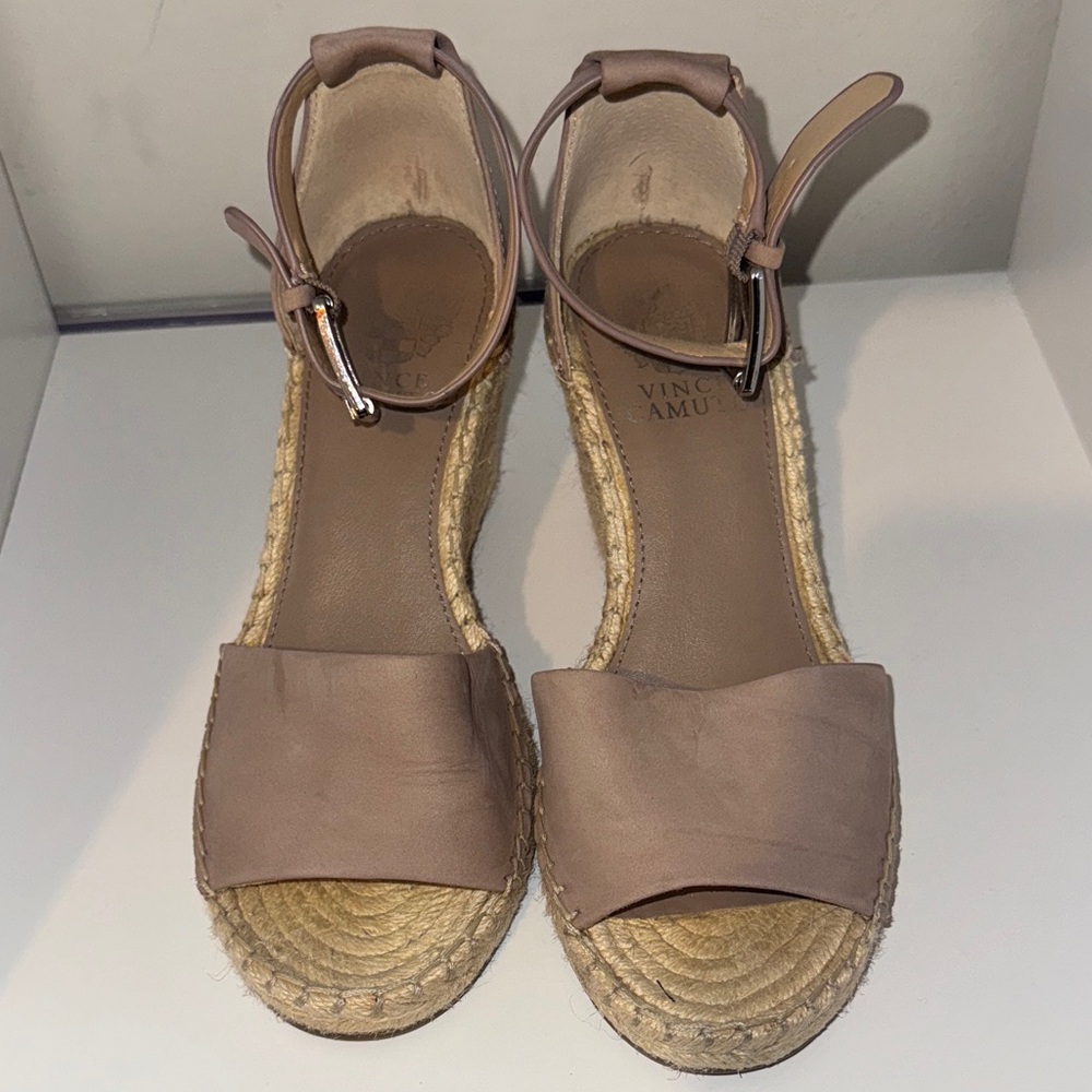 Vince Camuto Taupe Espadrille Sandals